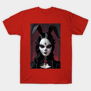 Beautiful gothic bunny girl T-Shirt